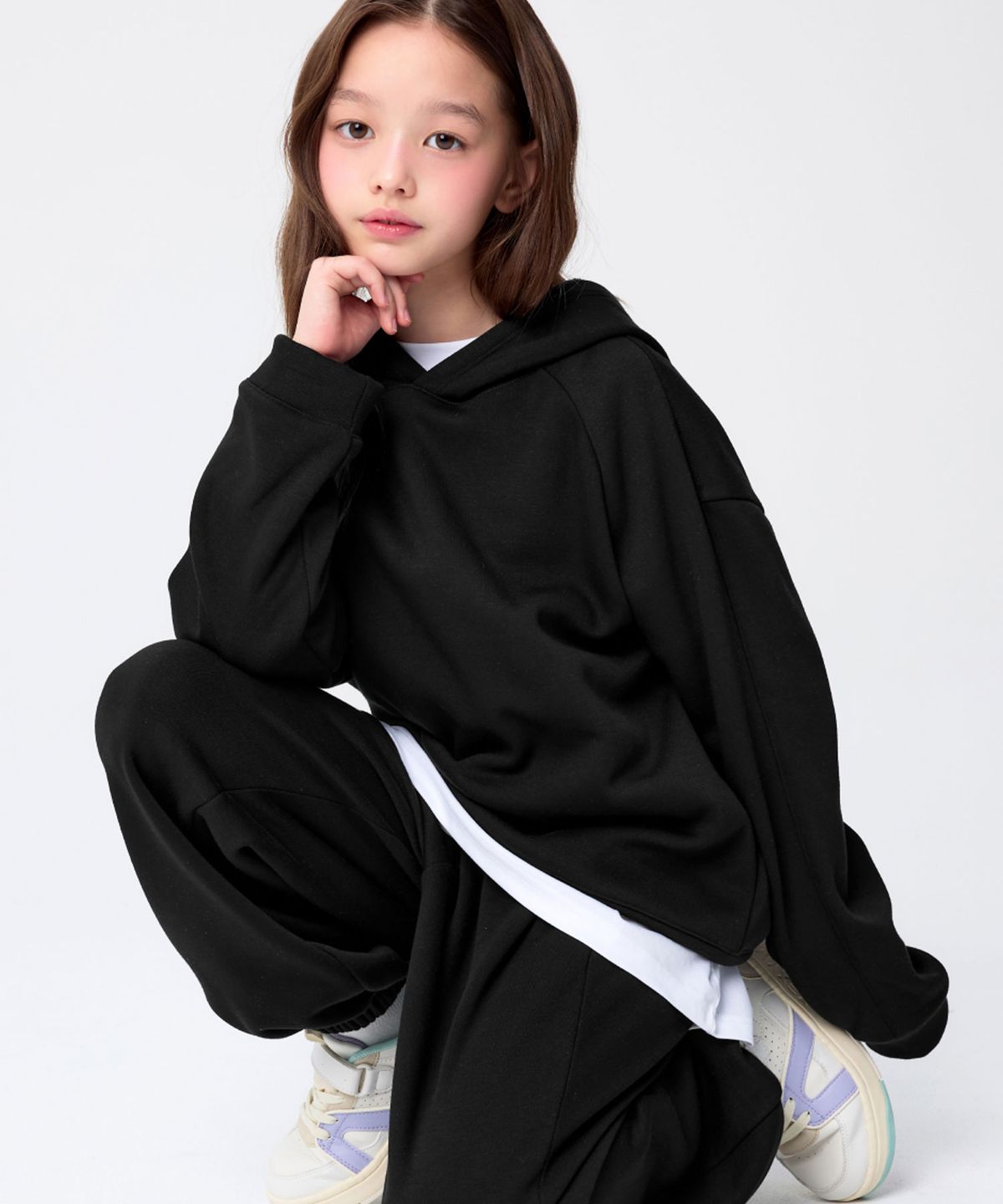 젝시믹스 키즈(XEXYMIX KIDS) 밍크 플러시 키즈 후디 XUL4TL1301