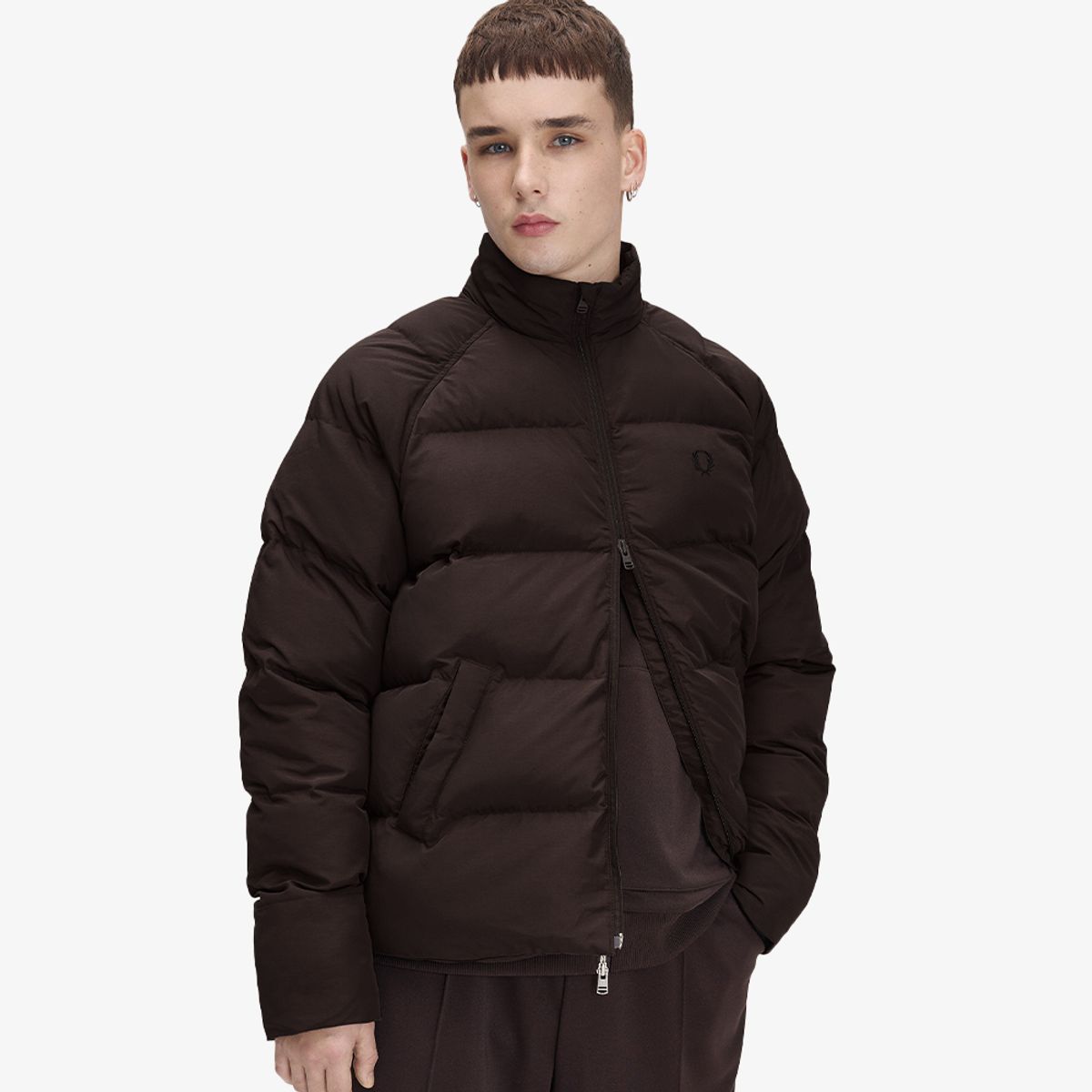 프레드페리(FRED PERRY) [Sport] 래글런 슬리브 패디드 재킷 - 리치브라운 AFPM2G3J309-33C