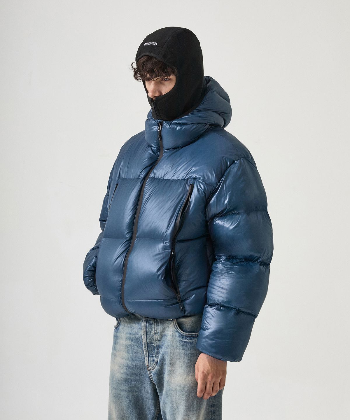 플루크(FLUKE) AQE 마운트 라이엘 바라클라바 다운 자켓 다크블루 FPJ228