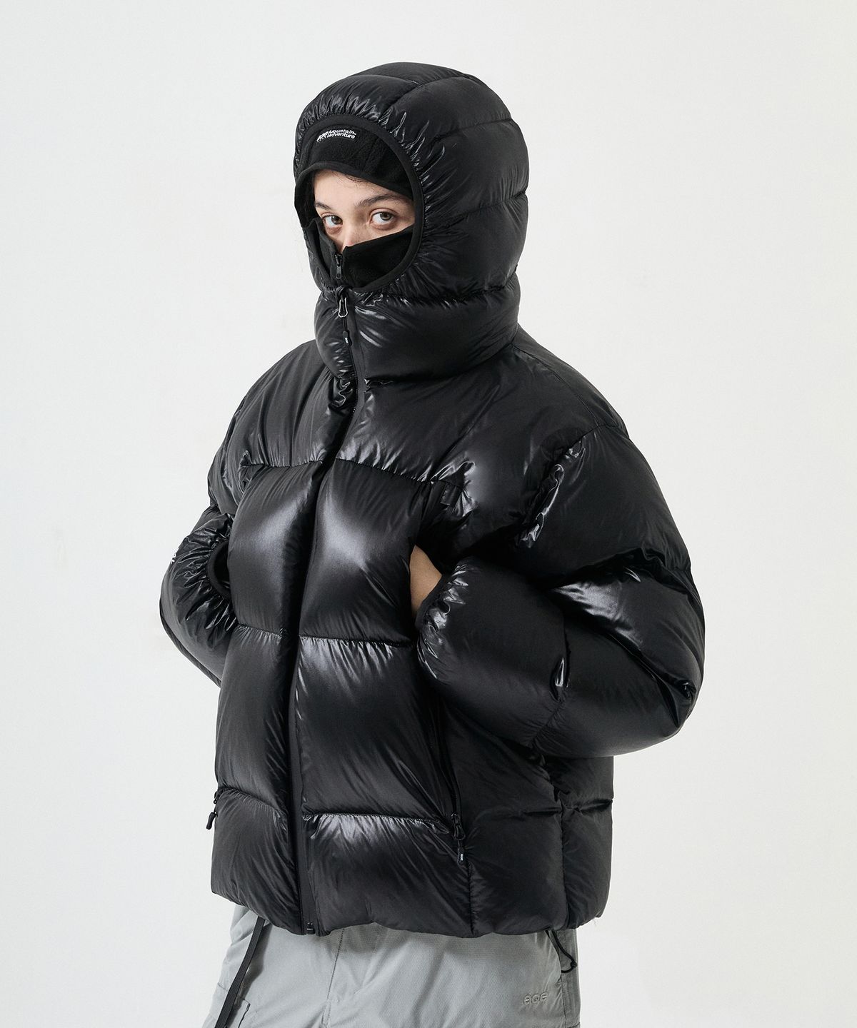 플루크(FLUKE) AQE 마운트 라이엘 바라클라바 다운 자켓 블랙 FPJ228