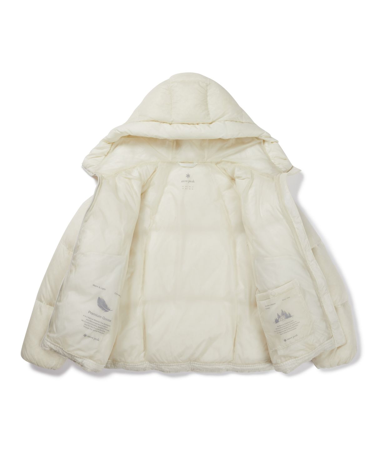 스노우피크 어패럴(SNOWPEAK APPAREL) 에어클라우드 여성 10D 헤비 구스 다운 자켓 (S26WWTDJ73) Ivory