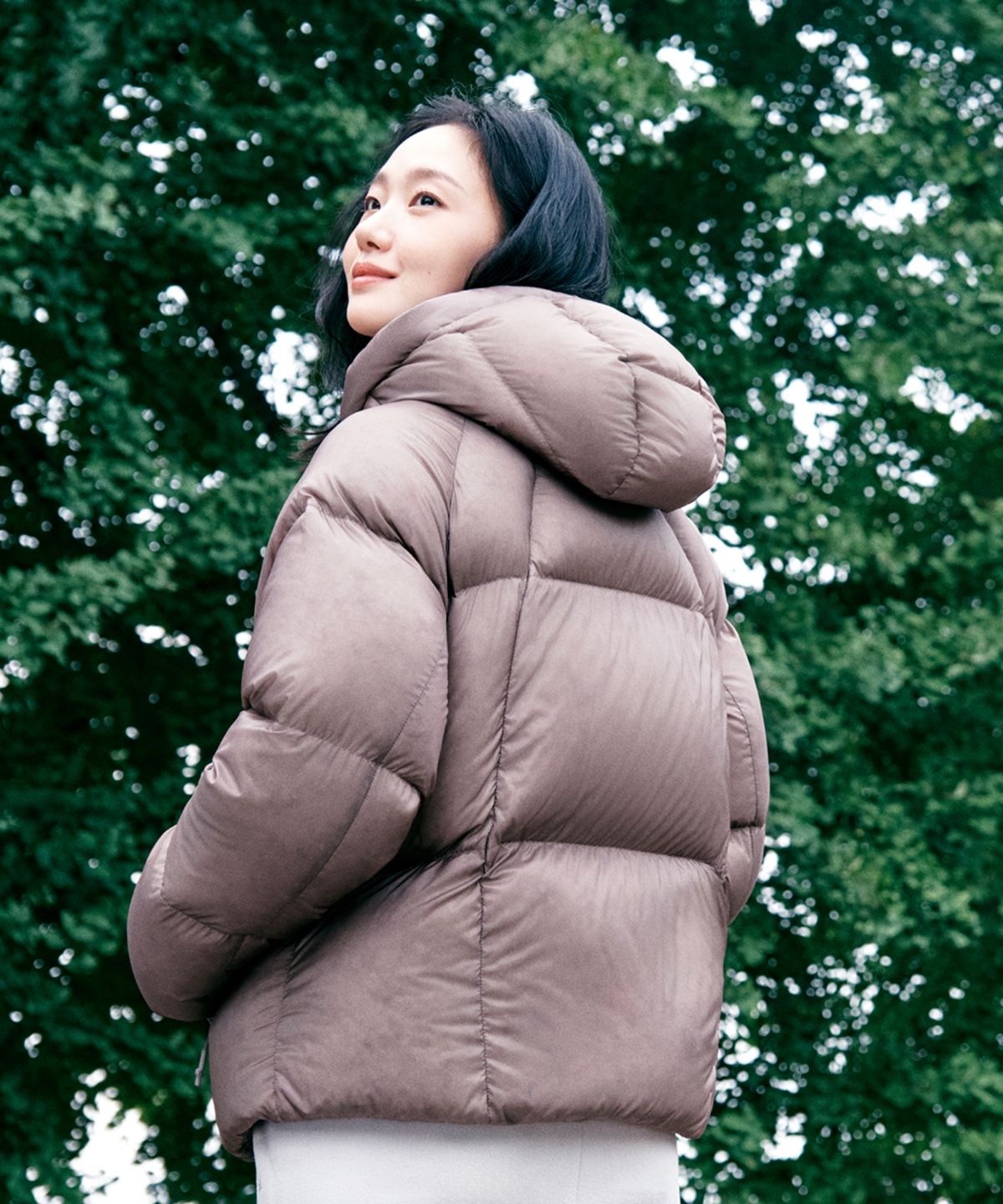 스노우피크 어패럴(SNOWPEAK APPAREL) [김고은 착용] 에어클라우드 여성 10D 헤비 구스 다운 자켓 (S26WWTDJ73) Brown Pink