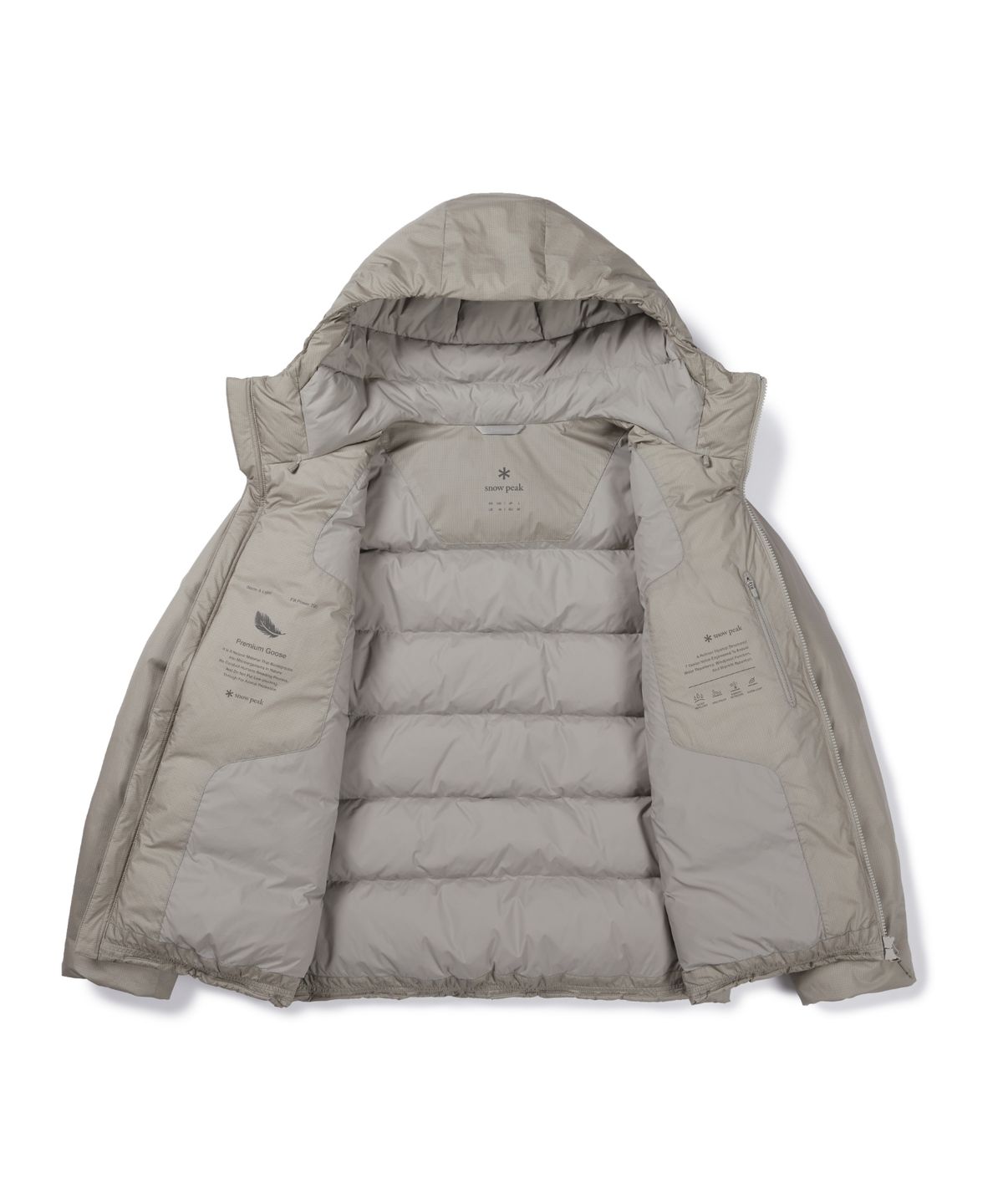 스노우피크 어패럴(SNOWPEAK APPAREL) 에어 플렉스 7D 미들 구스 다운 자켓 (S26WMTDJ74) Fog Gray