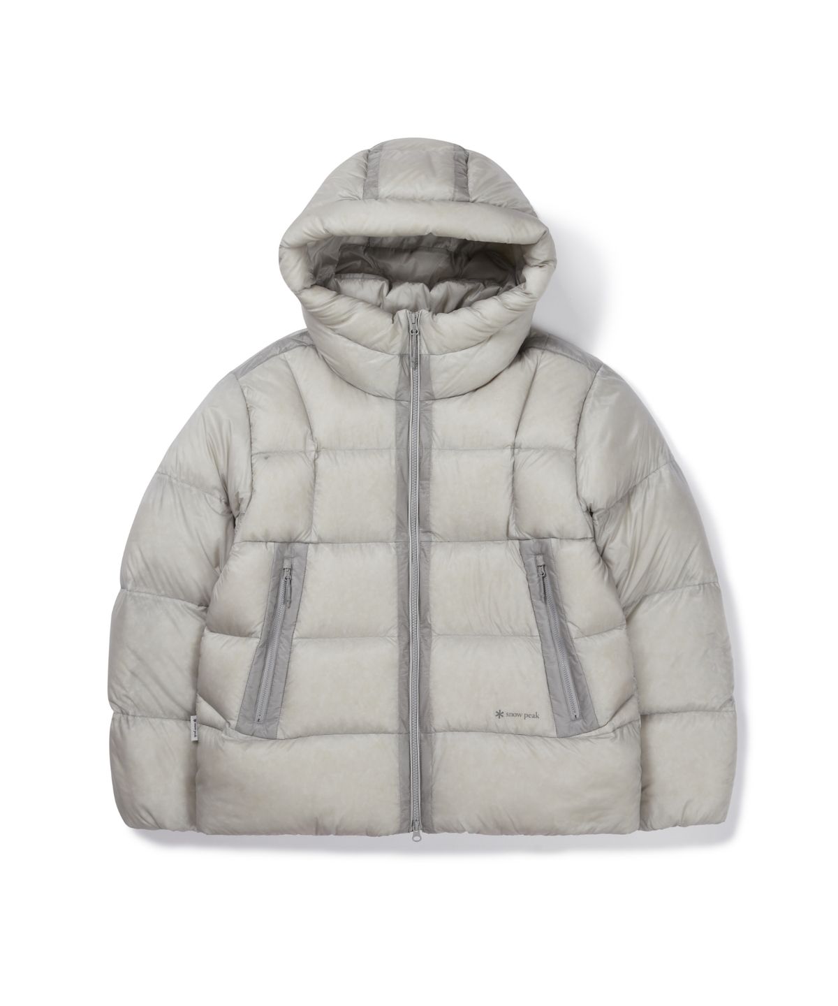 스노우피크 어패럴(SNOWPEAK APPAREL) 에어클라우드 10D 헤비 구스 다운 자켓 (S26WMTDJ72) Ice Gray
