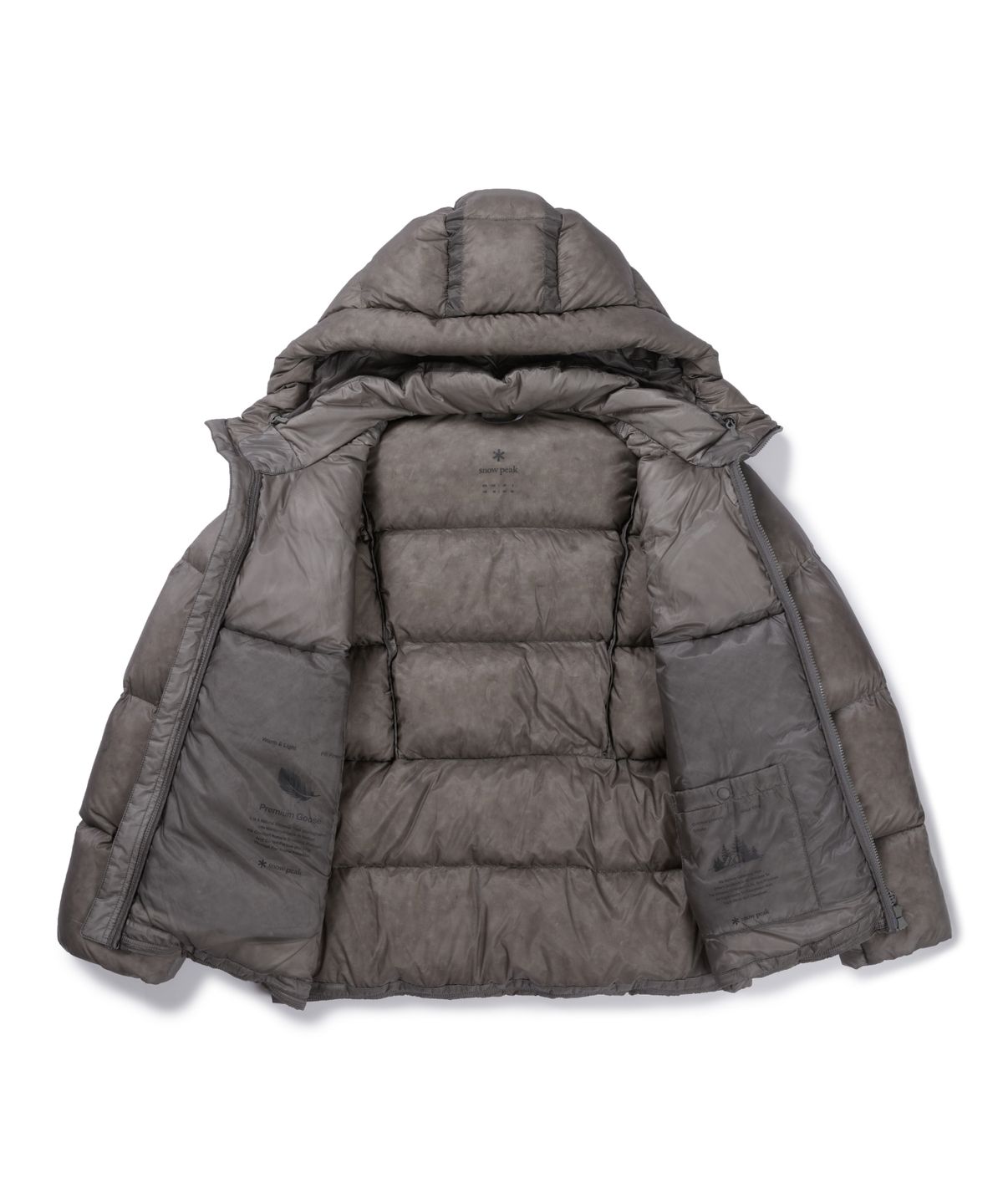 스노우피크 어패럴(SNOWPEAK APPAREL) 에어클라우드 10D 헤비 구스 다운 자켓 (S26WMTDJ72) Beige Gray
