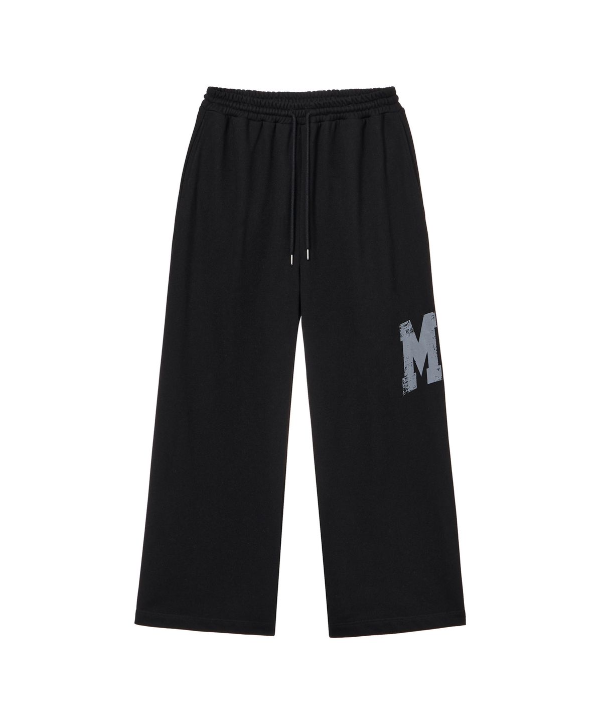 미학(MIHAK) 바시티 크랙 와이드 팬츠 (BLACK)