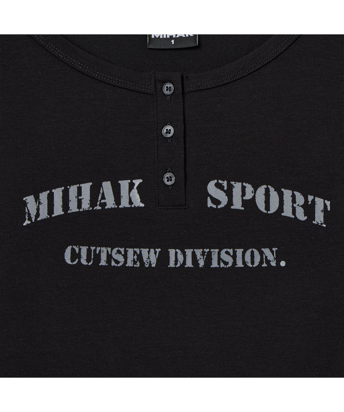미학(MIHAK) 우먼스 클래식 헨리넥 롱 슬리브 (BLACK)