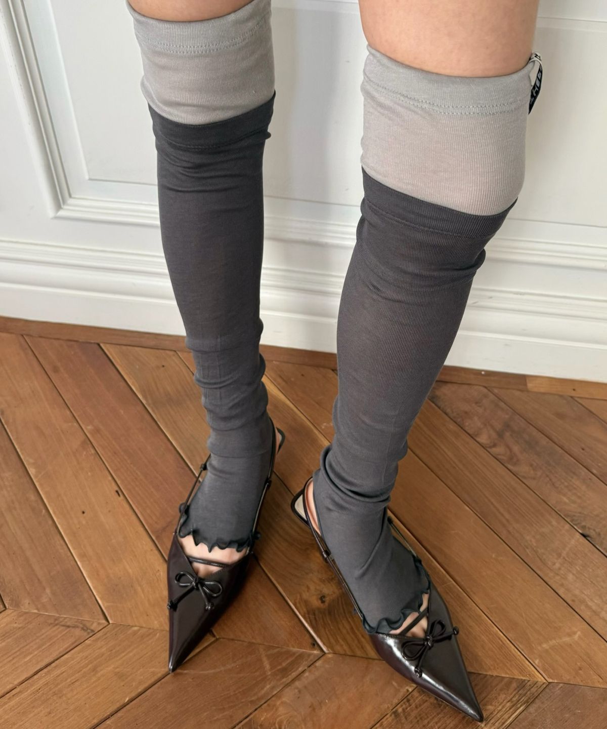 더포르타(THEPORTA) LAYERED LEG WARMER (6 COLORS)