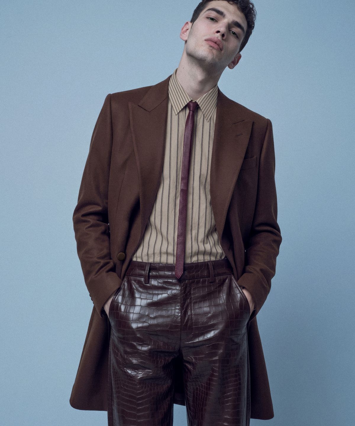 언티지(UNTAGE) 울 더블 브레스트 자켓[Mocha Mousse(UNISEX)]_UTH-FB67