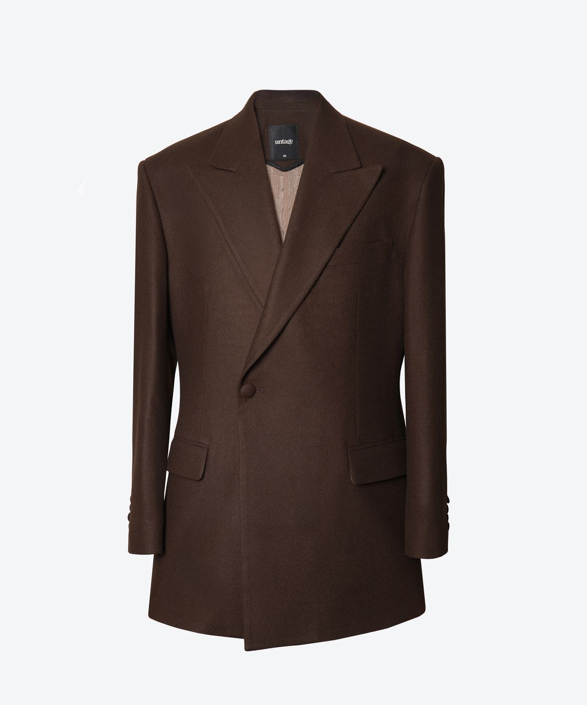 언티지(UNTAGE) 울 더블 브레스트 자켓[Mocha Mousse(UNISEX)]_UTH-FB67