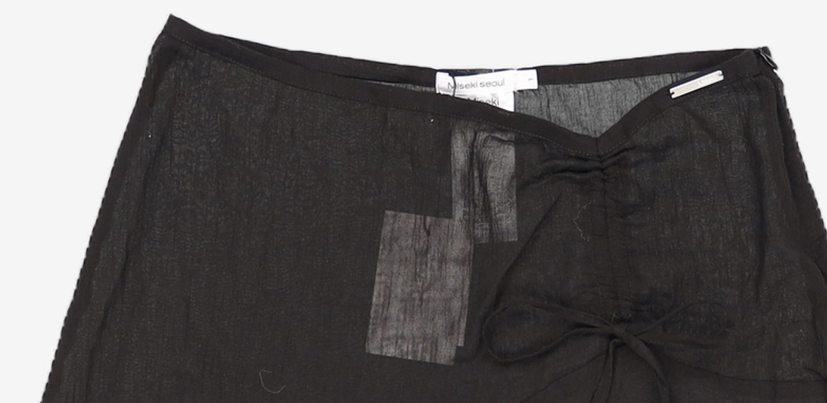 미세키서울(MISEKI SEOUL) String sheer layered skirt 1
