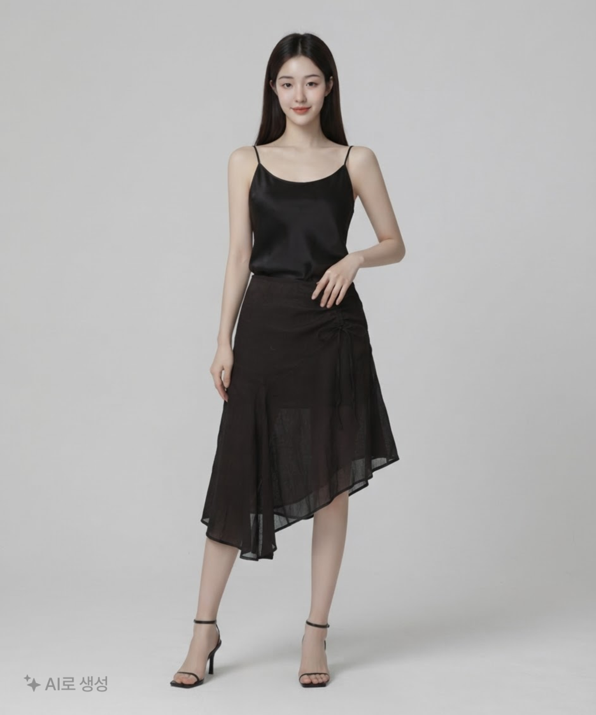 미세키서울(MISEKI SEOUL) String sheer layered skirt 1