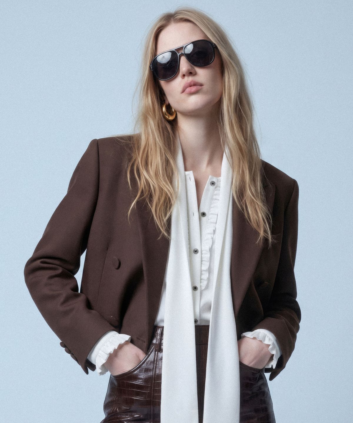 언티지(UNTAGE) 울 크롭 자켓[Mocha Mousse(UNISEX)]_UTH-FB68