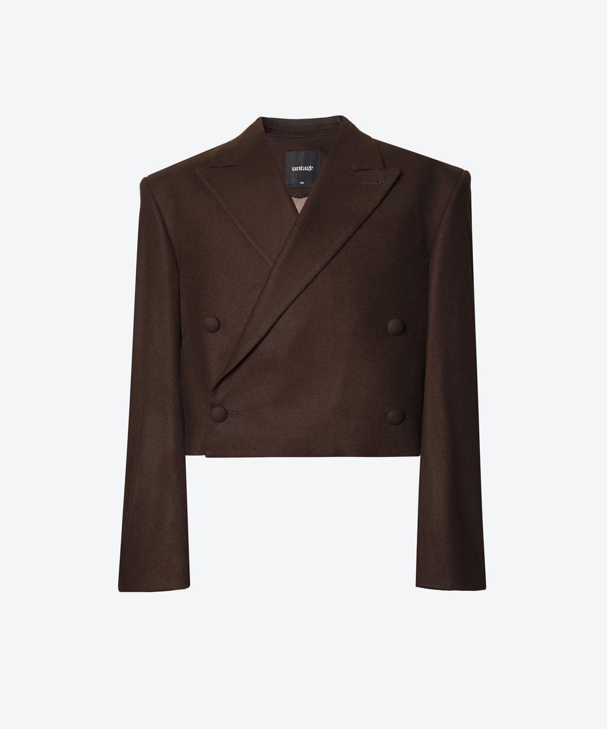 언티지(UNTAGE) 울 크롭 자켓[Mocha Mousse(UNISEX)]_UTH-FB68