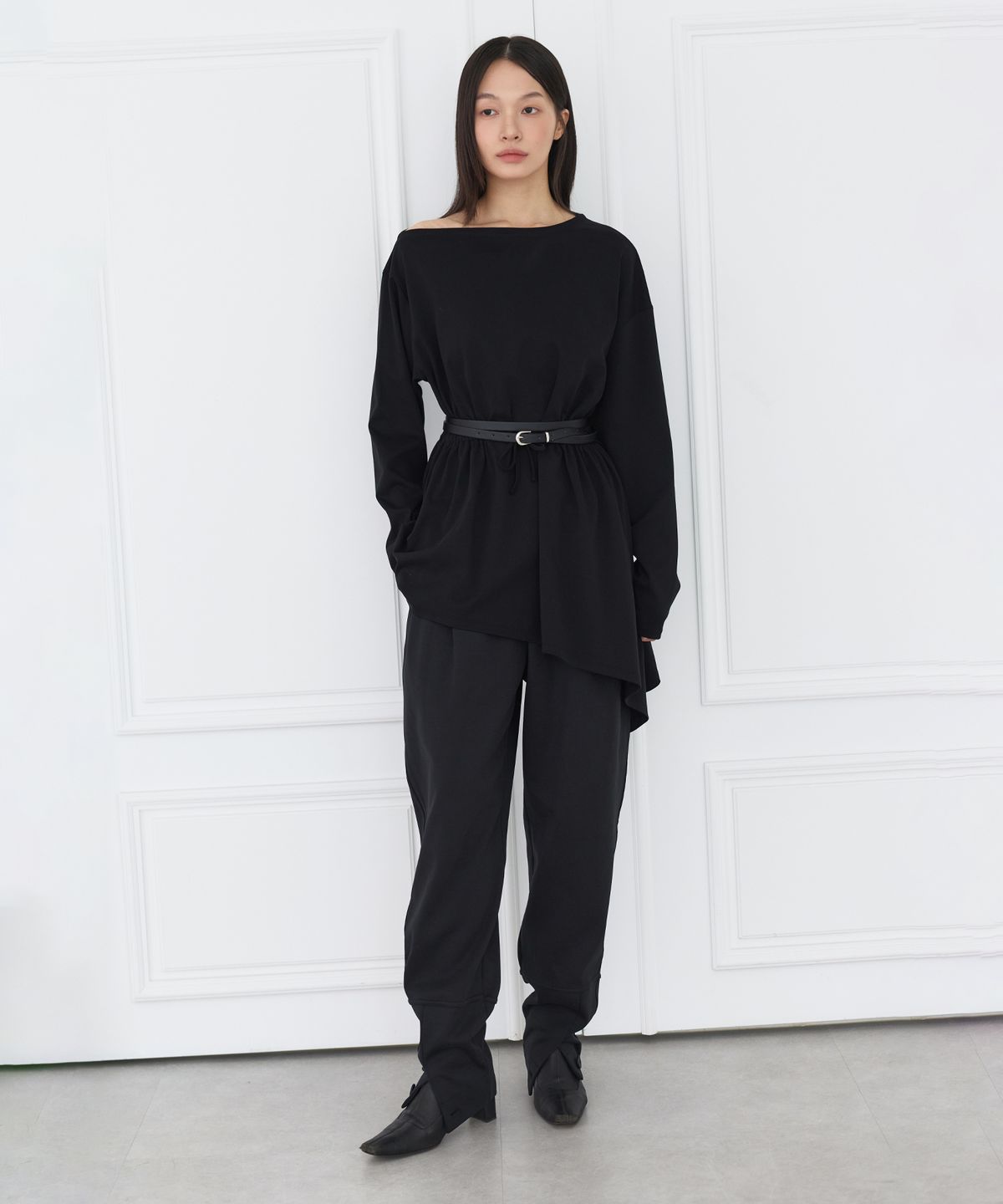 세르크(SERQUE) Gather Dress _ Black