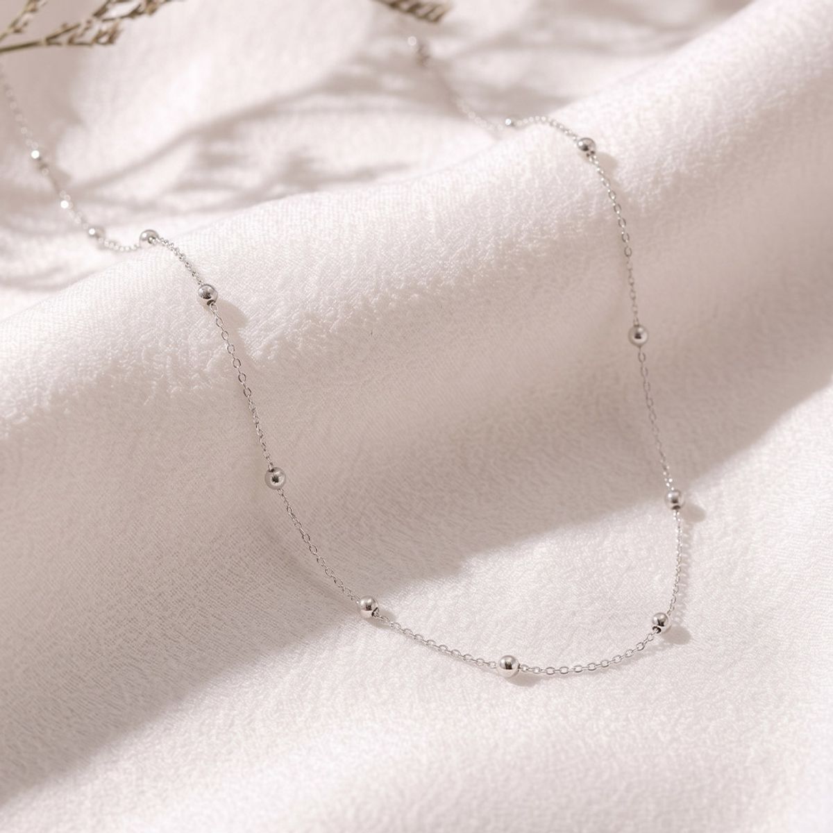 엘렌쥬얼리(HELENE JEWELRY) 실버 Silver 925 함마링 링크 볼 체인 은 목걸이