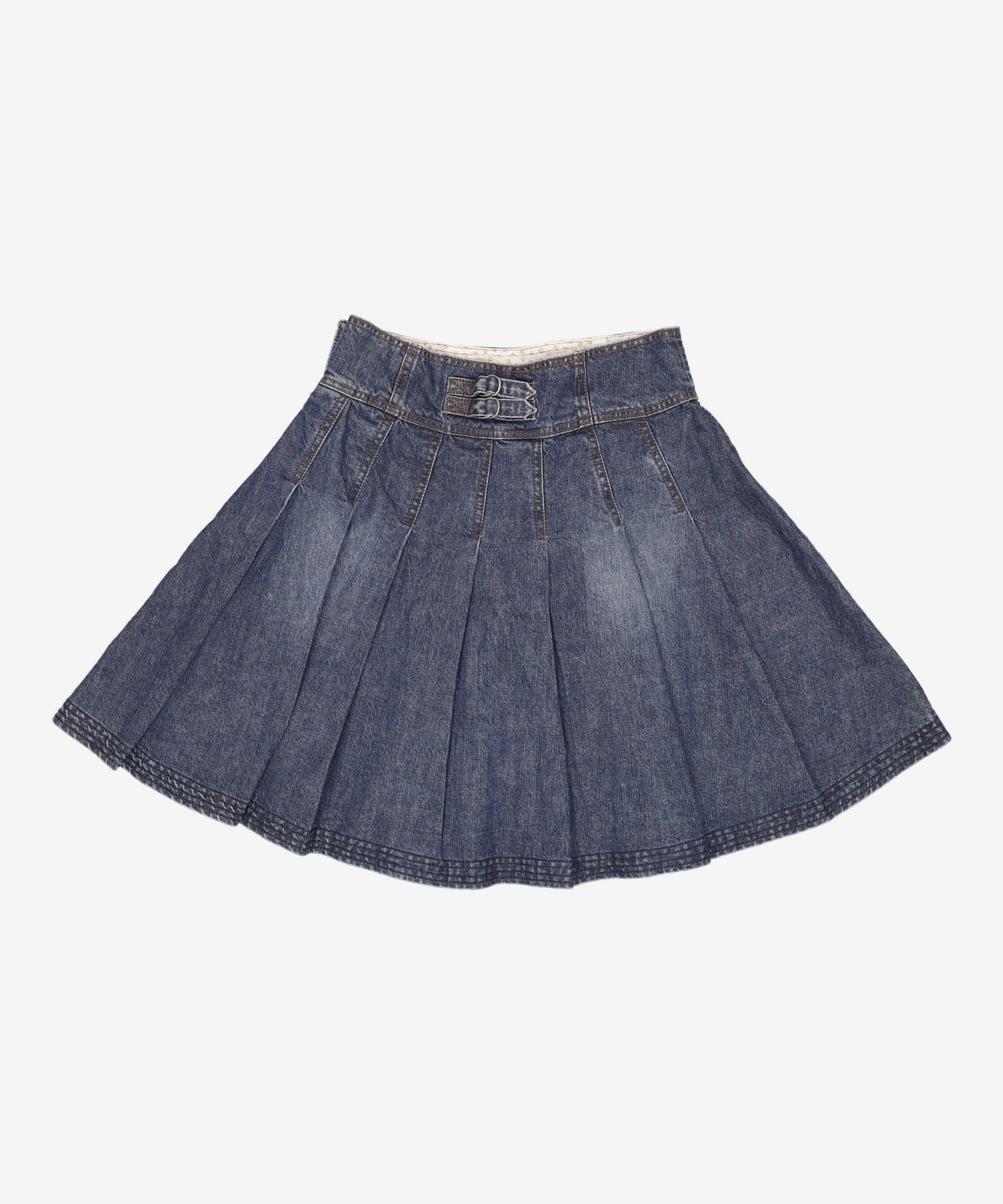 단델(DANDEL) DD four-stitch denim skirt 2