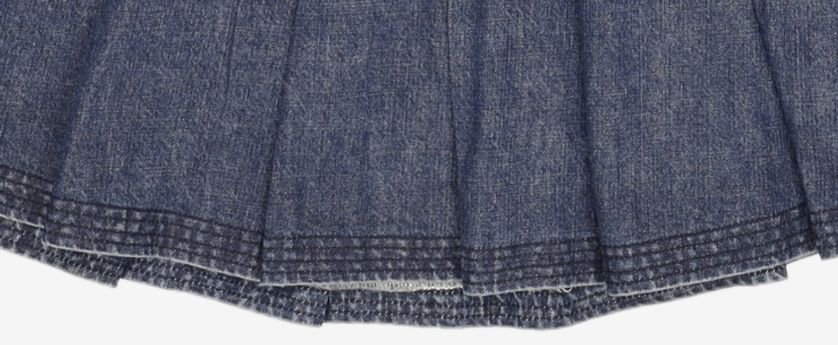 단델(DANDEL) DD four-stitch denim skirt 2