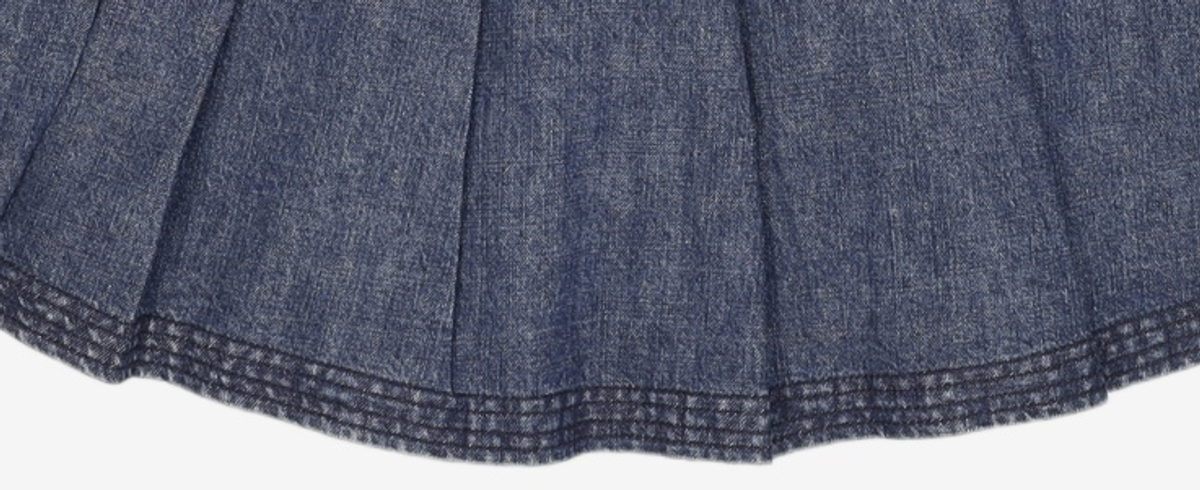 단델(DANDEL) DD four-stitch denim skirt 2