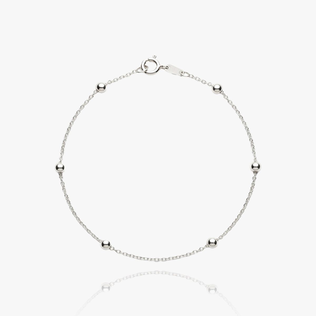 엘렌쥬얼리(HELENE JEWELRY) 실버 Silver 925 함마링 링크 볼 체인 은 팔찌