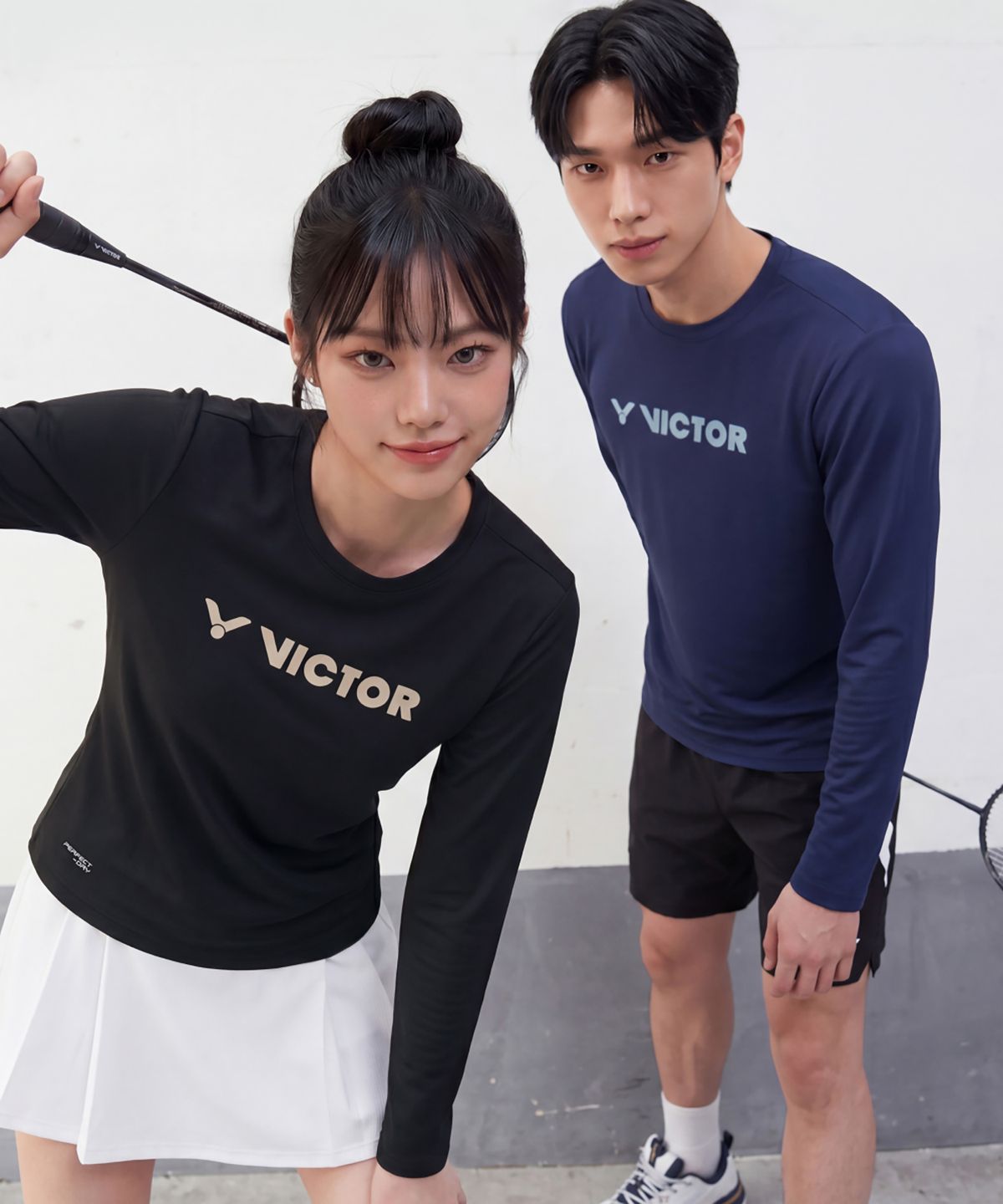 빅터(VICTOR) PLAIN WINNER 공용 긴팔 티셔츠 (T-65100)