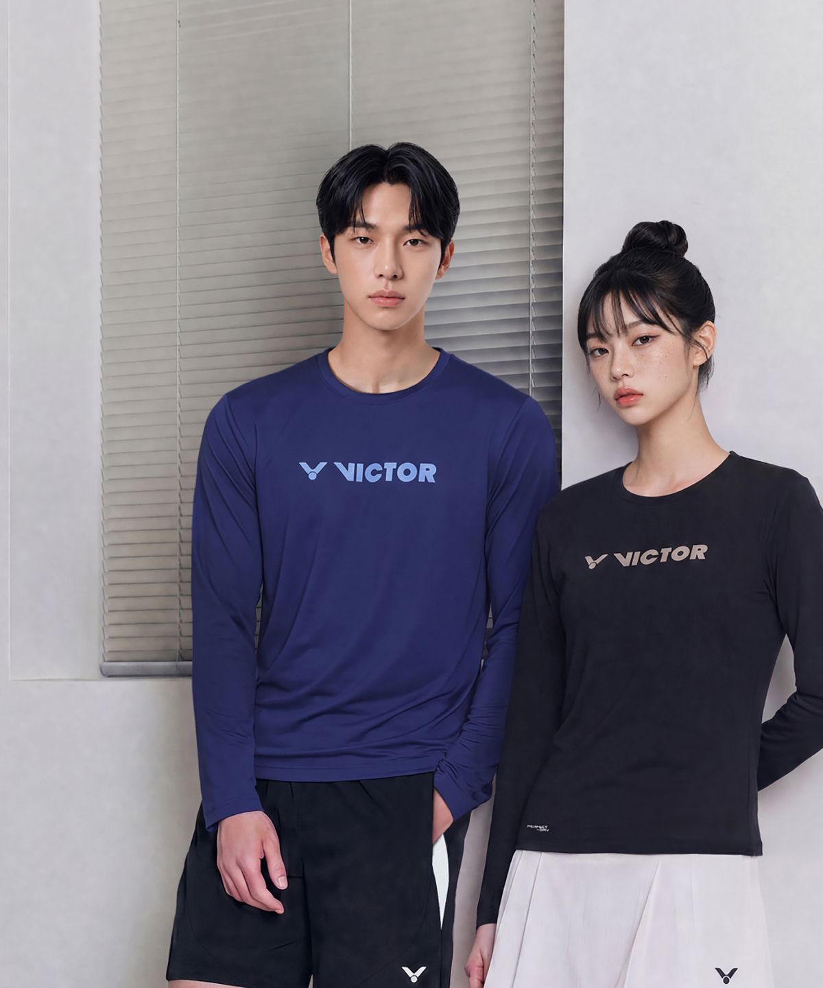 빅터(VICTOR) PLAIN WINNER 공용 긴팔 티셔츠 (T-65100)