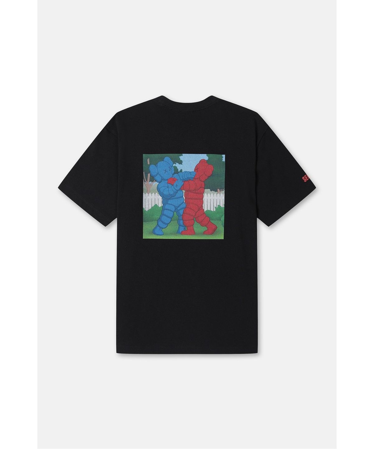 코오롱스포츠(KOLON SPORT) [KAWS] 그래픽 티셔츠 JWTCX26870BLK