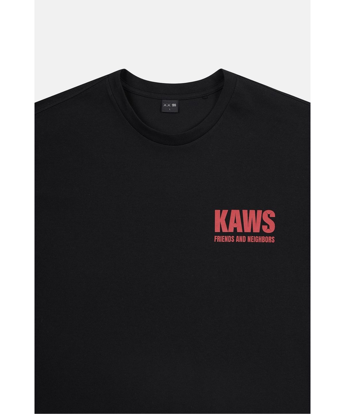 코오롱스포츠(KOLON SPORT) [KAWS] 그래픽 티셔츠 JWTCX26870BLK