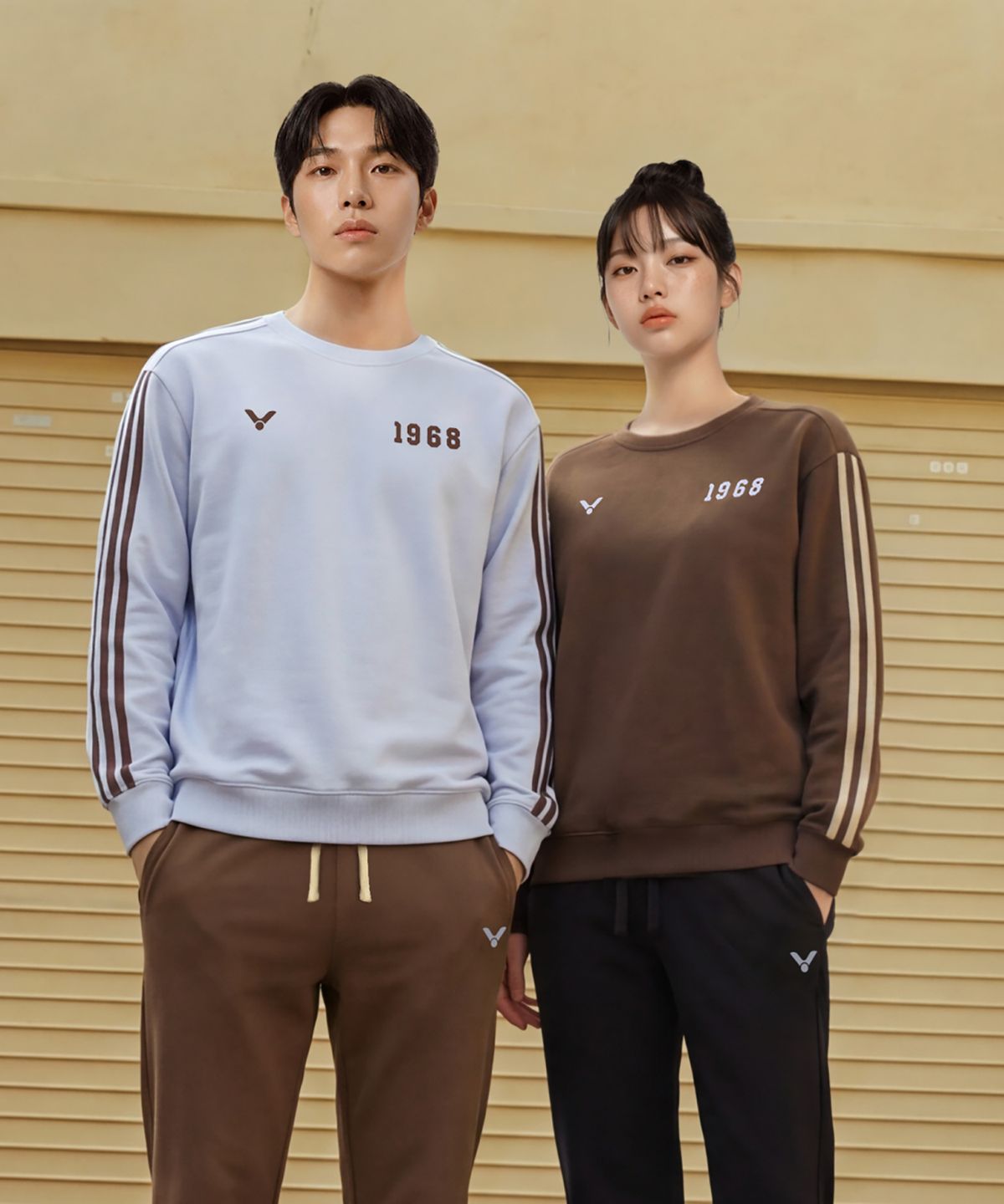 빅터(VICTOR) PIPING MTM 공용 파이핑 맨투맨 (T-65102)