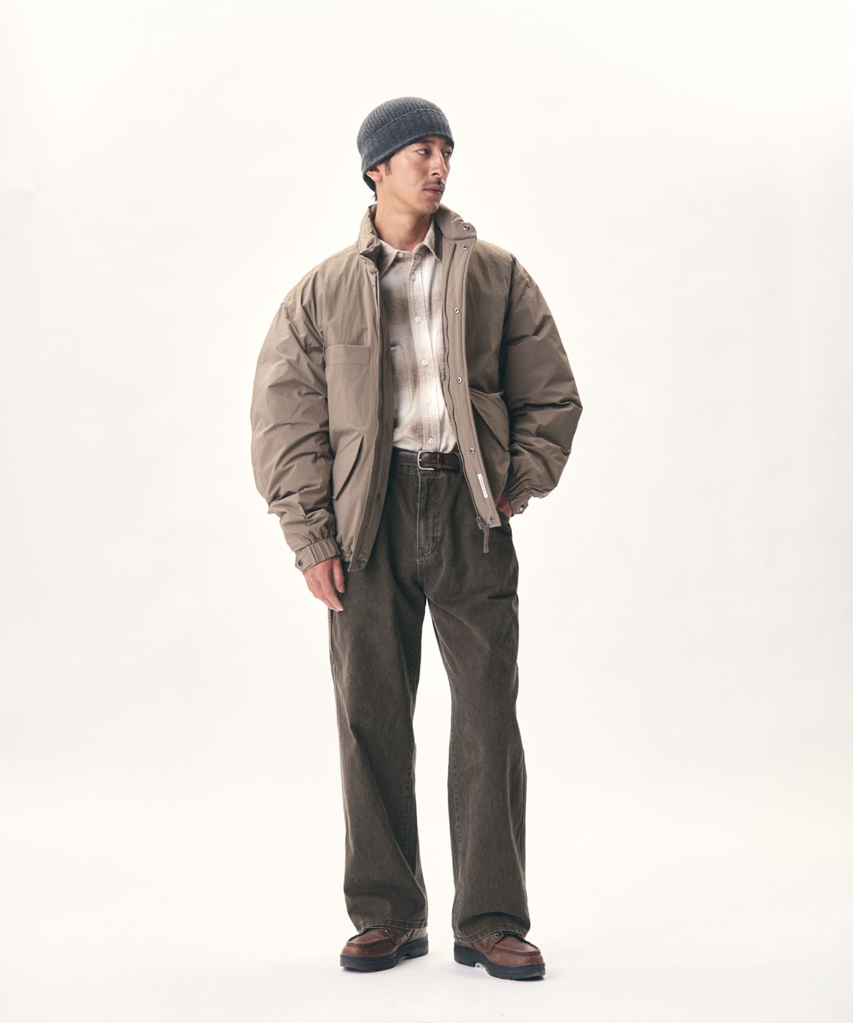 에스피오나지(ESPIONAGE) M65 Down Blouson Parka Taupe
