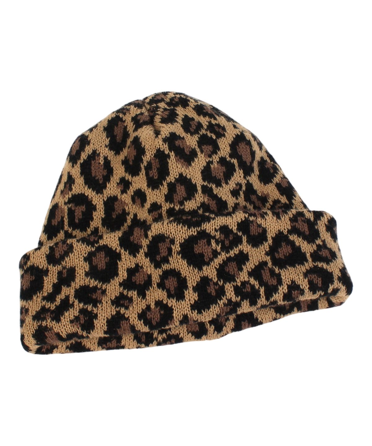 유니버셜 케미스트리(UNIVERSAL CHEMISTRY) Leopard Knit Beige Beanie 호피비니