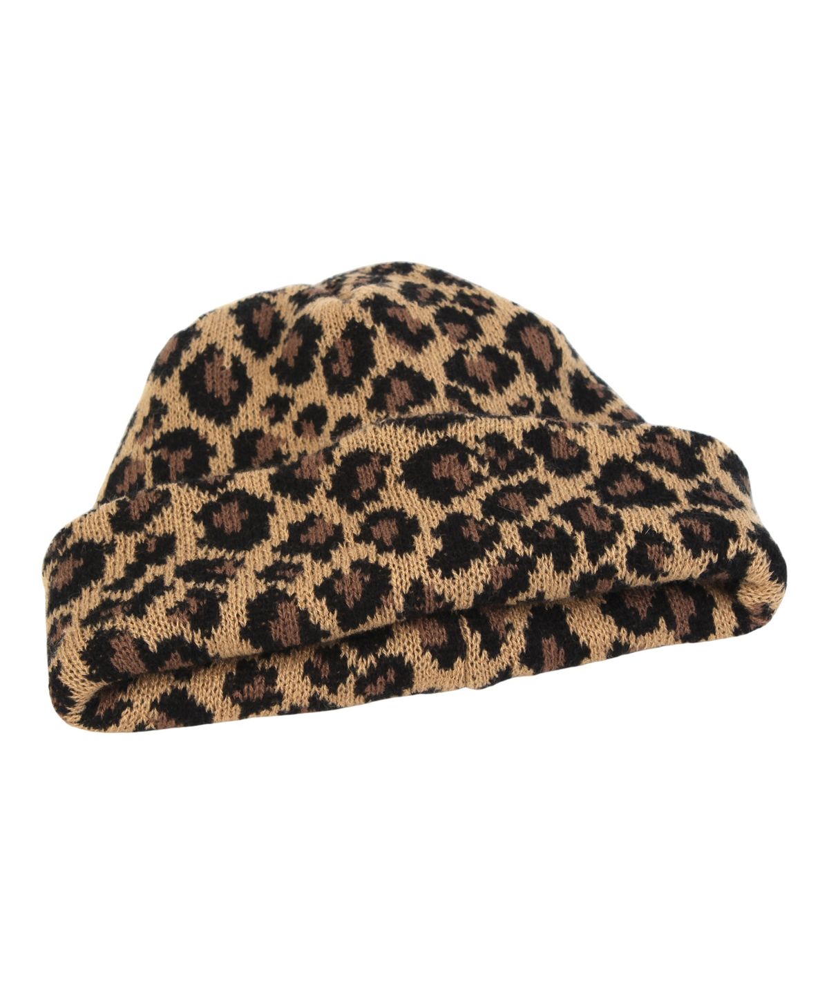 유니버셜 케미스트리(UNIVERSAL CHEMISTRY) Leopard Knit Beige Beanie 호피비니