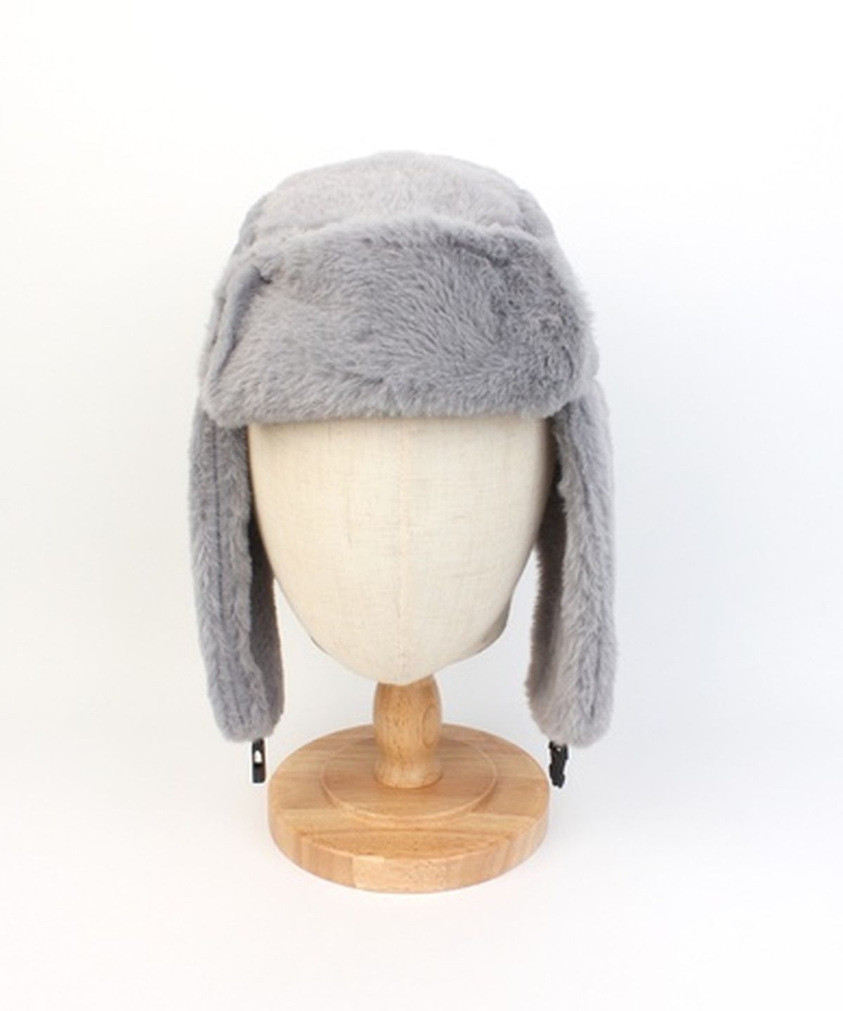 유니버셜 케미스트리(UNIVERSAL CHEMISTRY) Soft Fur Gray Aviator Hat 귀달이모자