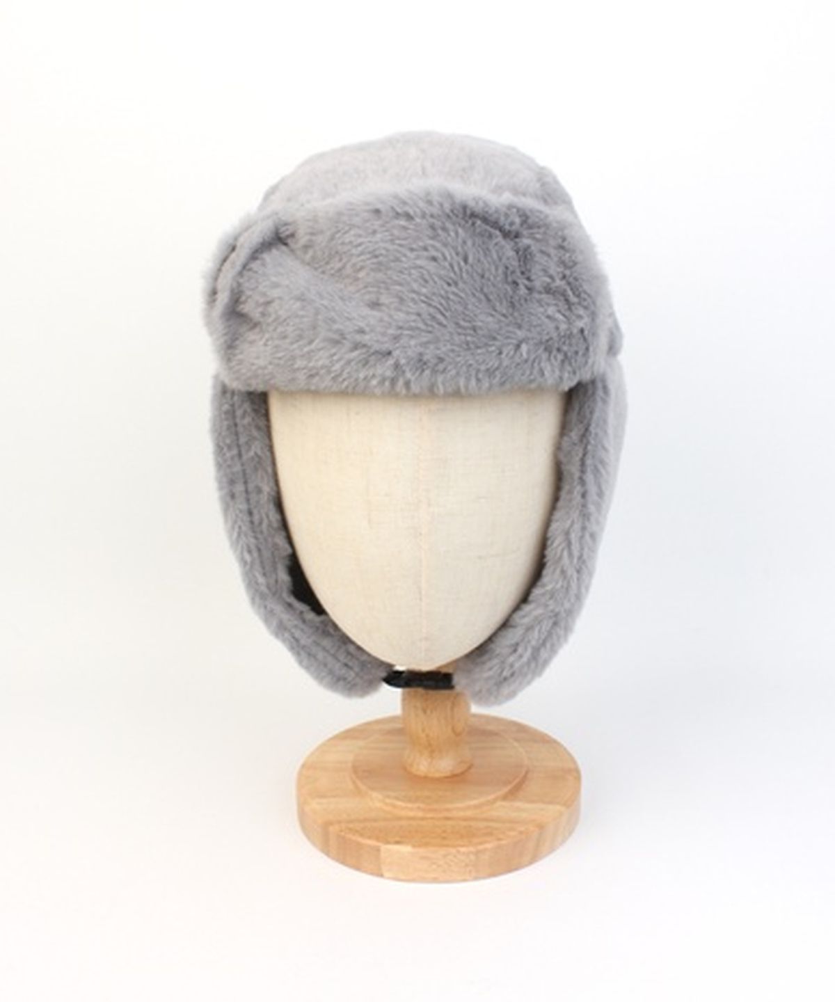 유니버셜 케미스트리(UNIVERSAL CHEMISTRY) Soft Fur Gray Aviator Hat 귀달이모자
