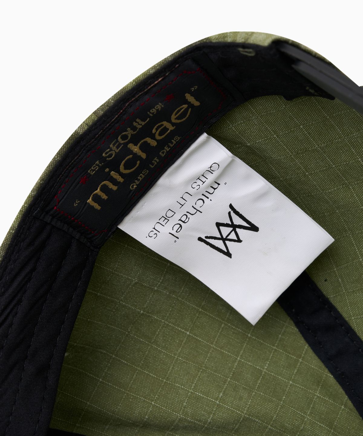 미카엘1991(MICHAEL1991) DSMC VETERAN CAMO CAP - GREEN CAMO
