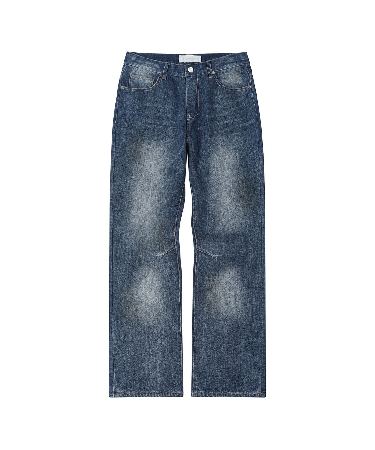 세컨모놀로그(SECONDMONO) [옷미새 미홀 콜라보]Semi Flared Jeans [DBLUE]_SEPT090DBLUE