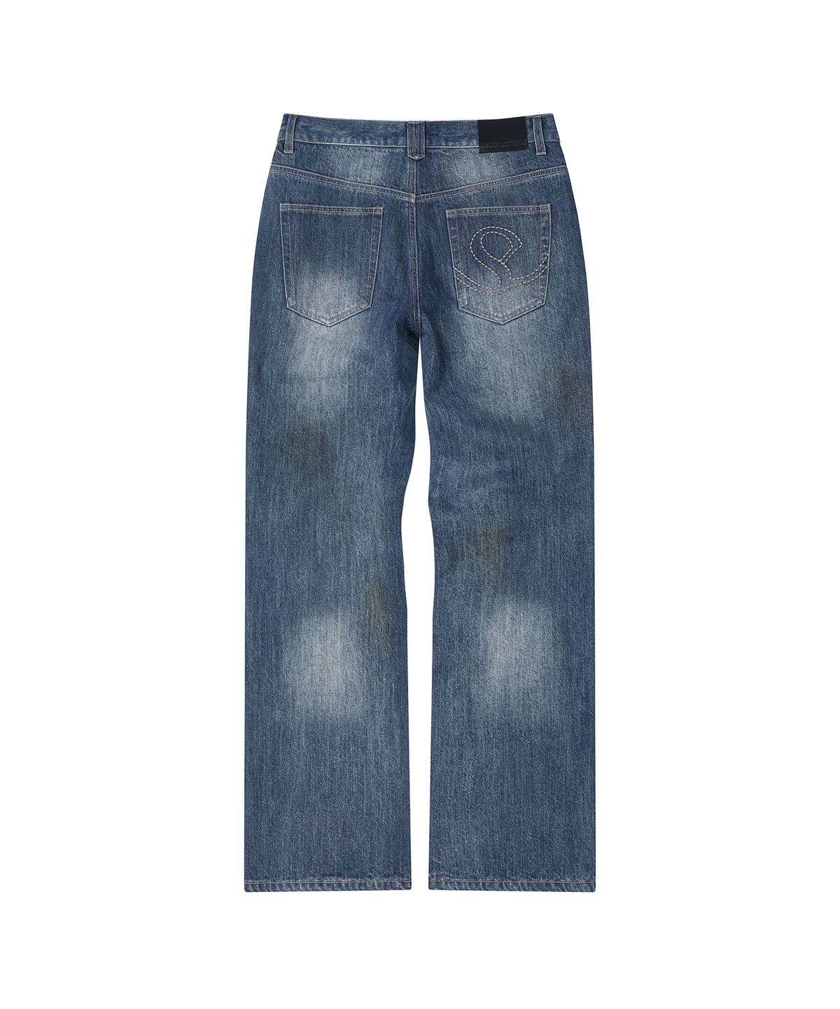 세컨모놀로그(SECONDMONO) [옷미새 미홀 콜라보]Semi Flared Jeans [DBLUE]_SEPT090DBLUE