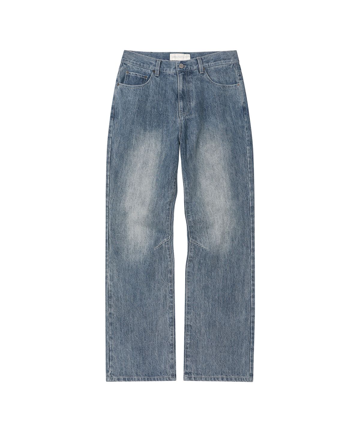 세컨모놀로그(SECONDMONO) [옷미새 미홀 콜라보]Semi Flared Jeans [BLUE]_SEPT090BLUE