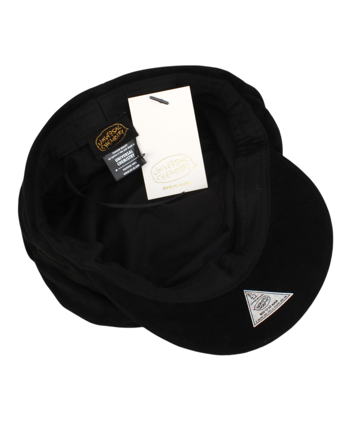 유니버셜 케미스트리(UNIVERSAL CHEMISTRY) Suade Wrinkle Black Banding Marine Cap 주름모자