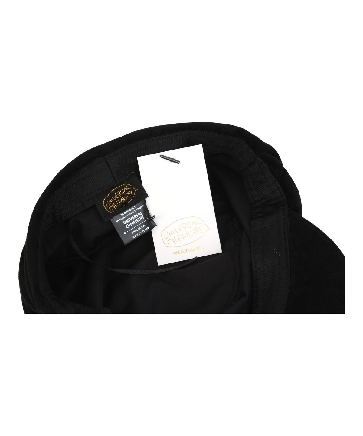 유니버셜 케미스트리(UNIVERSAL CHEMISTRY) Suade Wrinkle Black Banding Marine Cap 주름모자