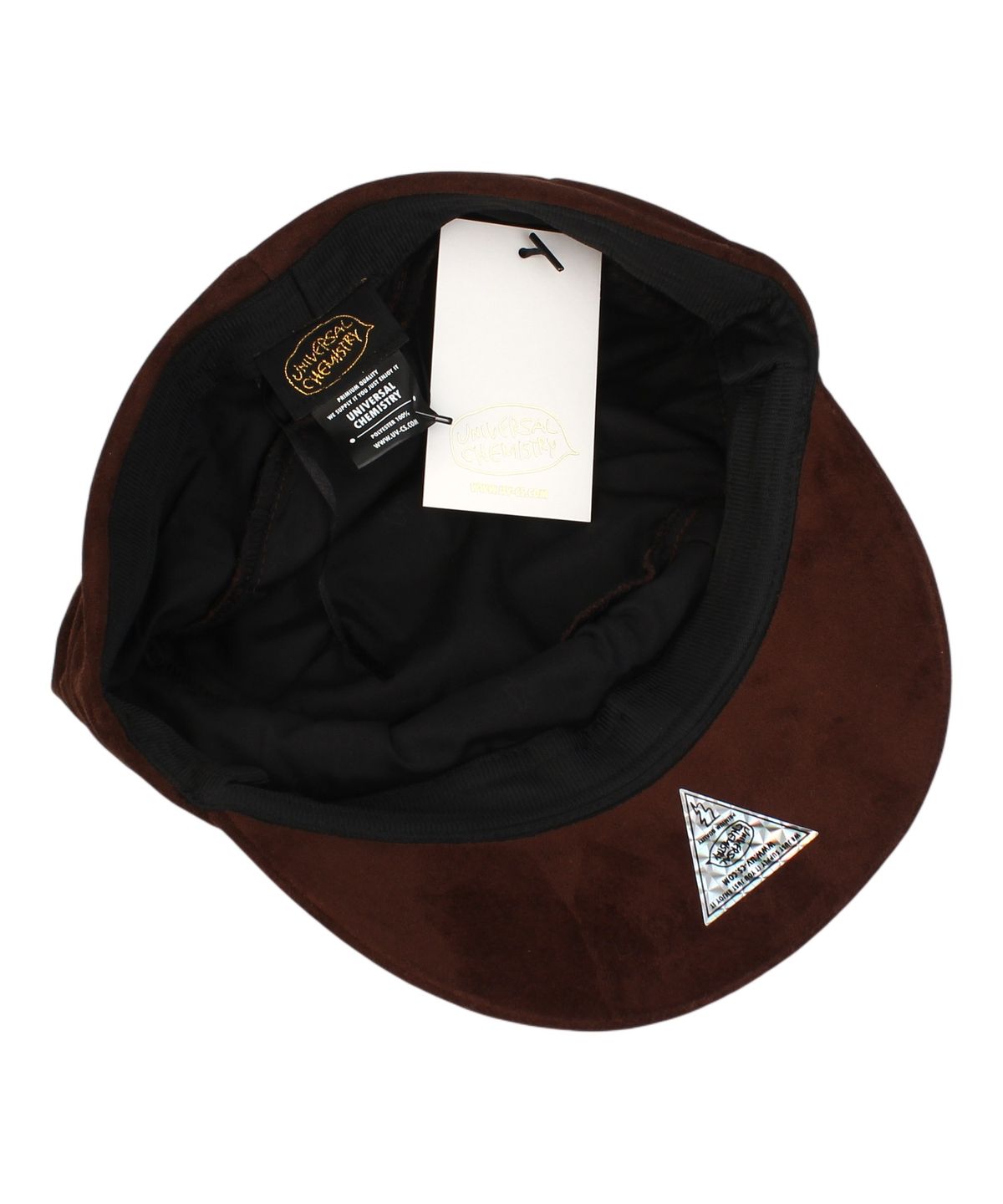 유니버셜 케미스트리(UNIVERSAL CHEMISTRY) Suade Wrinkle Brown Banding Marine Cap 주름모자