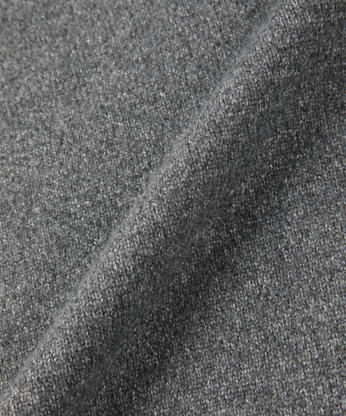 빠니깔레(PANICALE) 그레이 멜란지 배색 폴로 니트