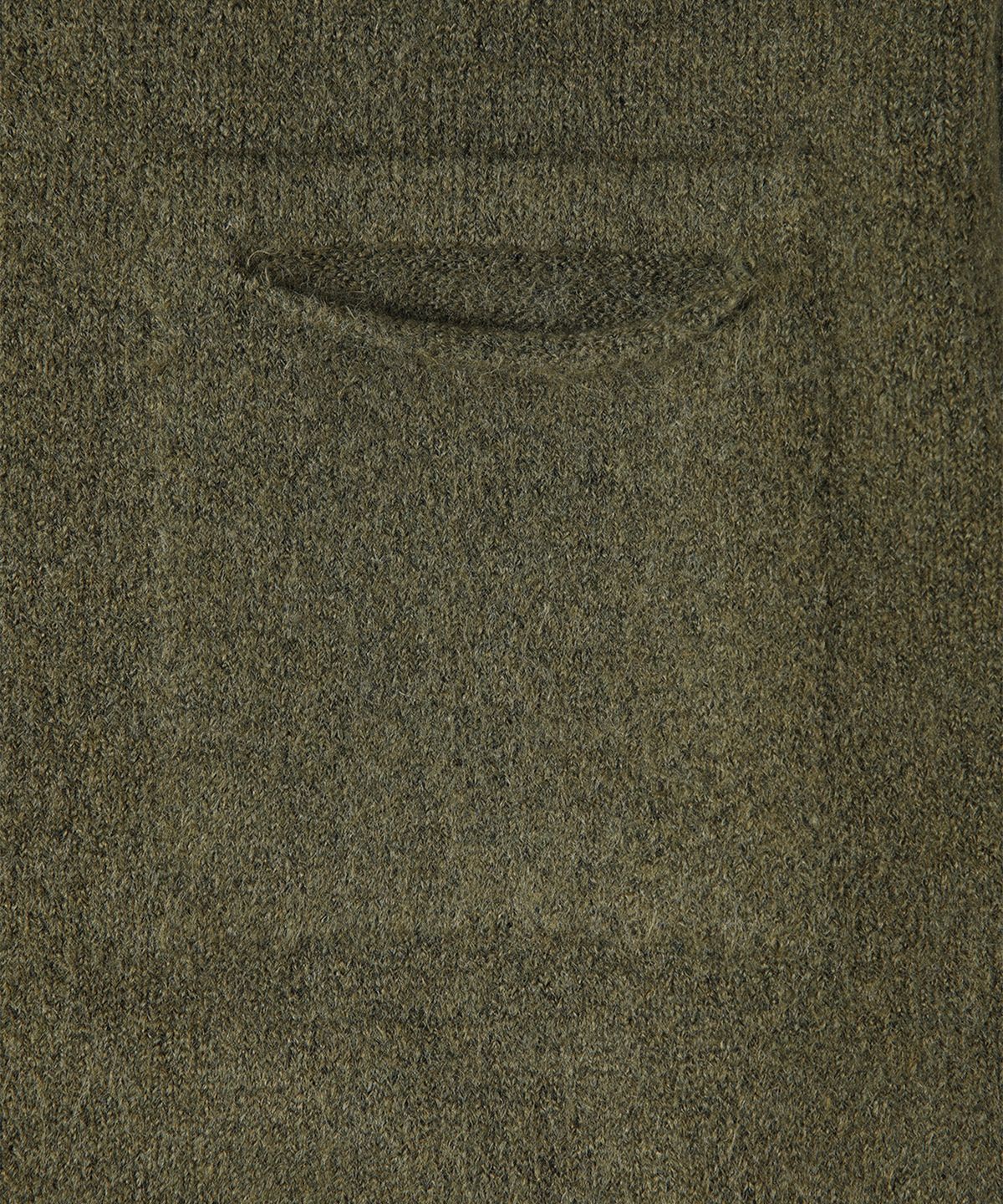 빠니깔레(PANICALE) 그린 멜란지 카라 배색 가디건
