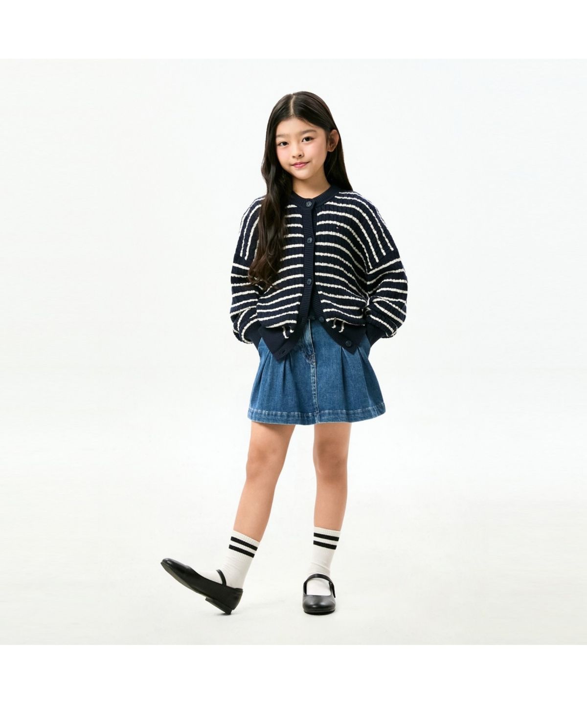 타미힐피거 키즈(TOMMY HILFIGER KIDS) 클래식 케이블 가디건
