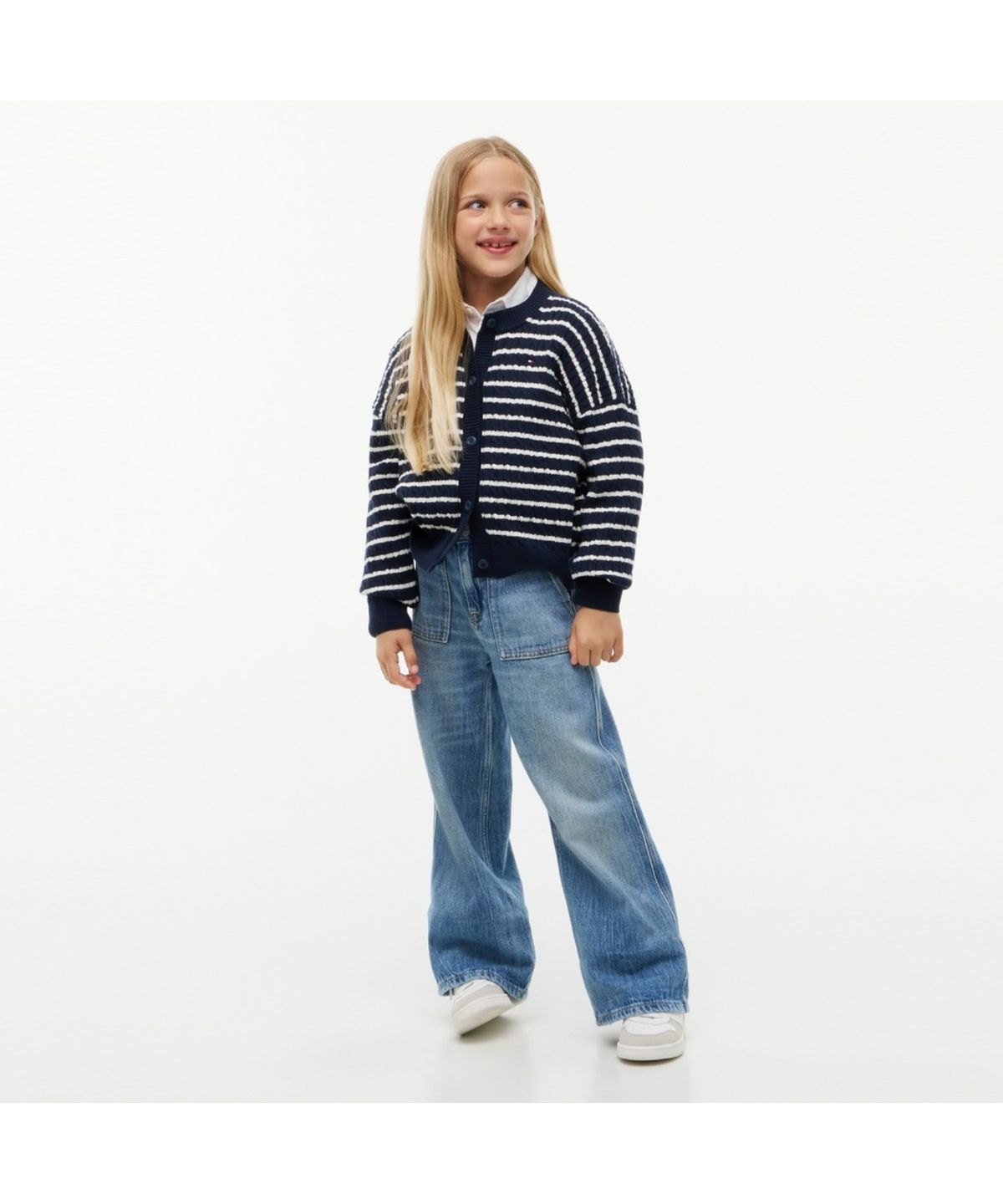 타미힐피거 키즈(TOMMY HILFIGER KIDS) 클래식 케이블 가디건