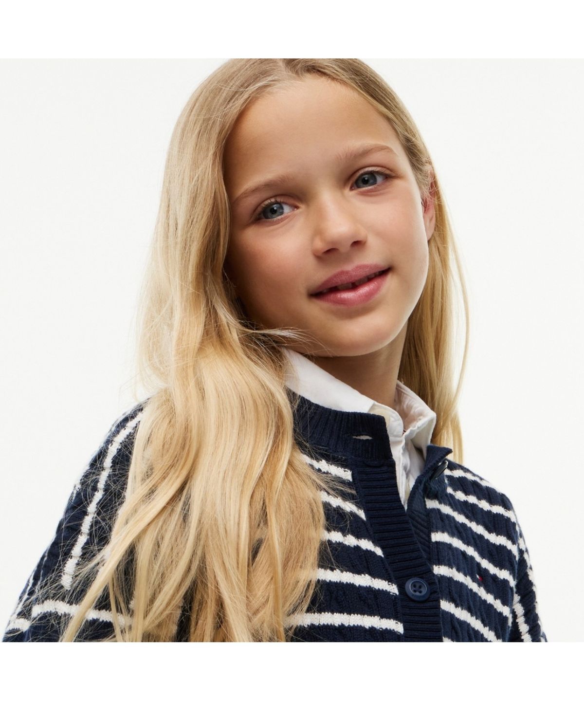 타미힐피거 키즈(TOMMY HILFIGER KIDS) 클래식 케이블 가디건