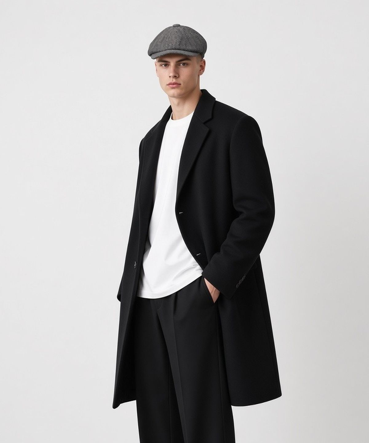 유니버셜 케미스트리(UNIVERSAL CHEMISTRY) Herringbone Logo Gray Banding Huntingcap 헌팅캡