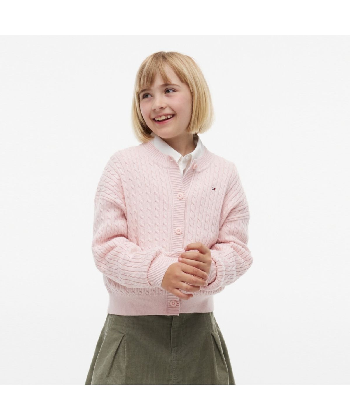 타미힐피거 키즈(TOMMY HILFIGER KIDS) 클래식 케이블 가디건