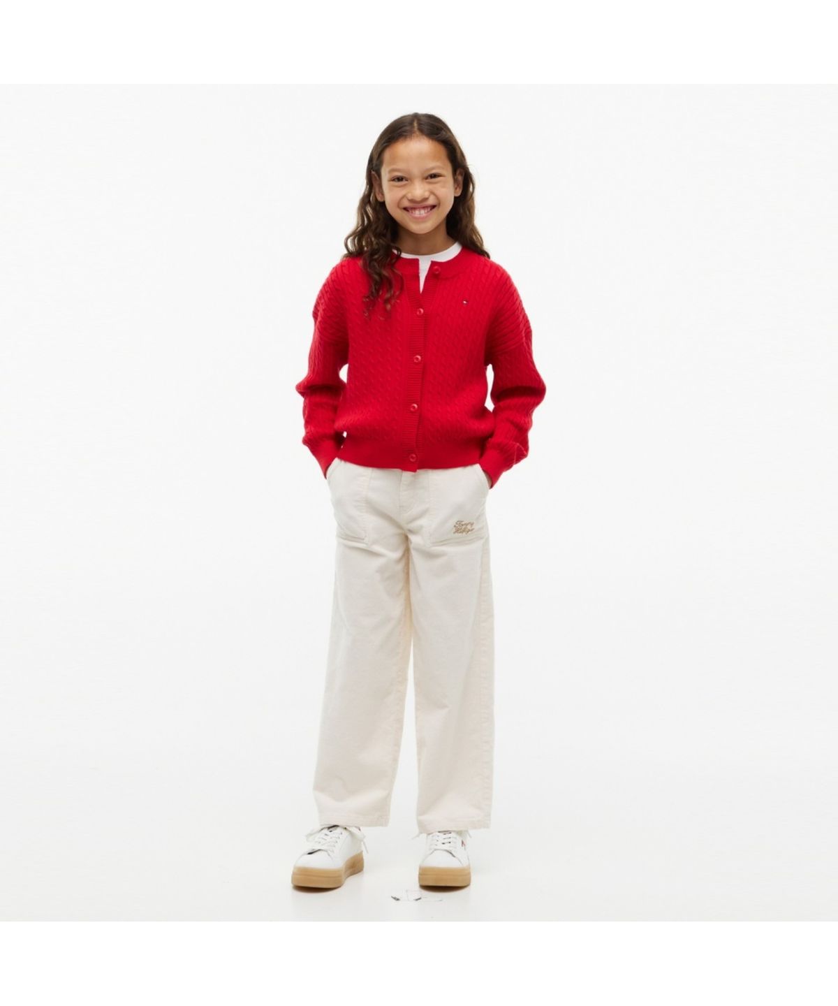 타미힐피거 키즈(TOMMY HILFIGER KIDS) 클래식 케이블 가디건