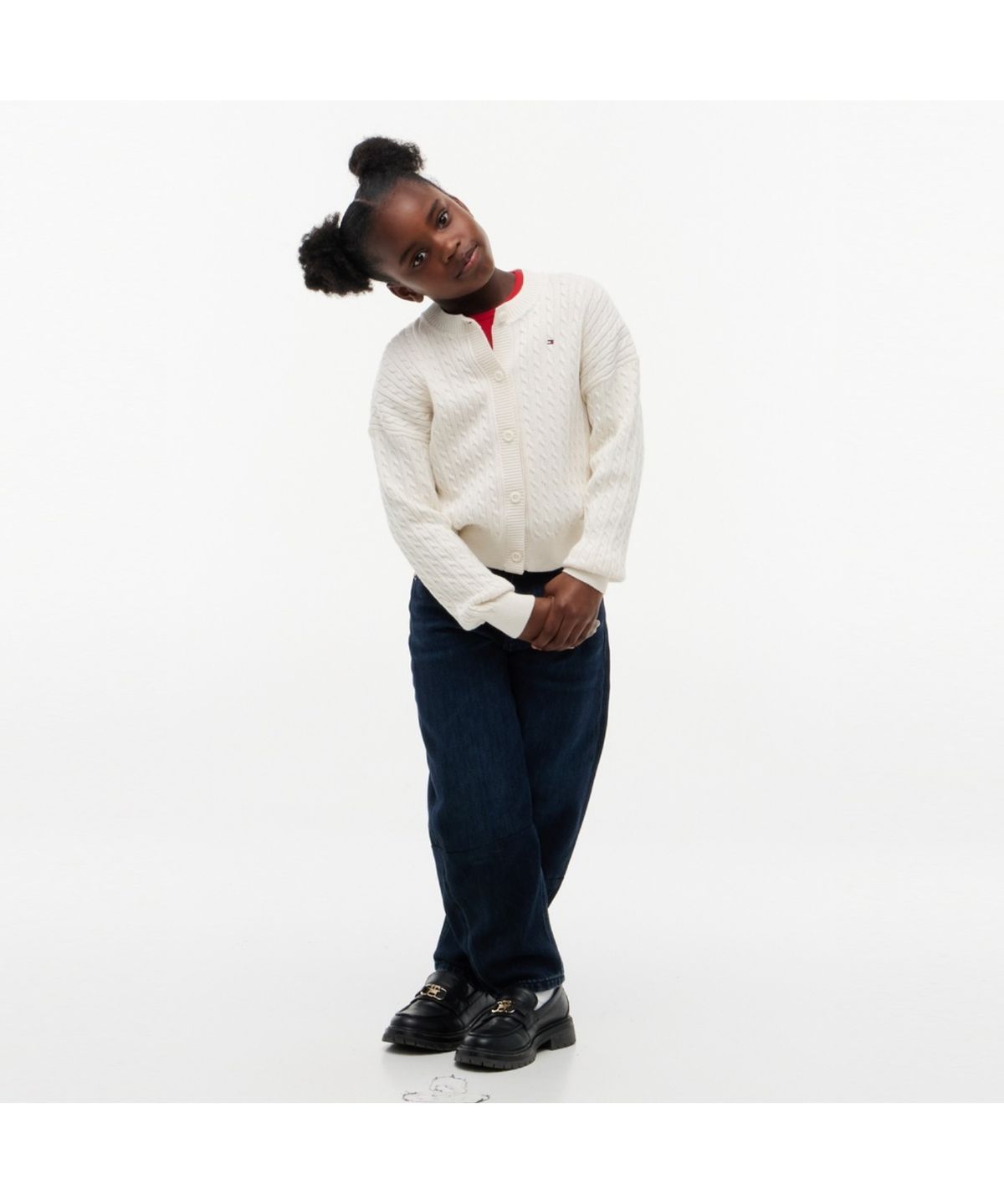 타미힐피거 키즈(TOMMY HILFIGER KIDS) 클래식 케이블 가디건
